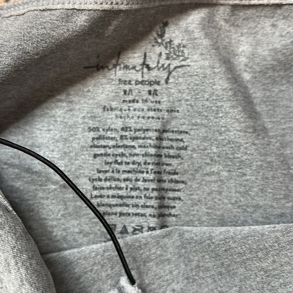 Free Shipping!!! Skinny Strap Seamless Brami in Heather Grey - Picture 8 of 10